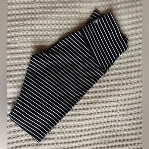lululemon athletica Black and White Striped Leggings